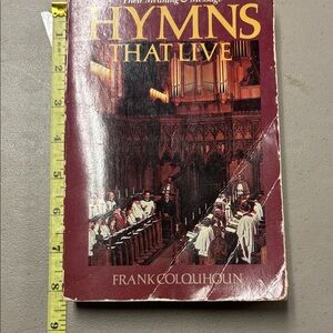 Hymns That Live Book by Frank Colquhoun - Red Cover
